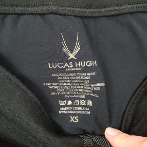 Lucas Hugh Halo Track Pants Merino Wool Black Size XS - Picture 14 of 15